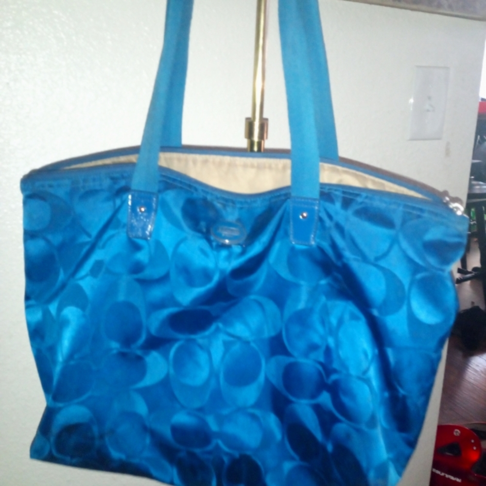 Coach canvas tote